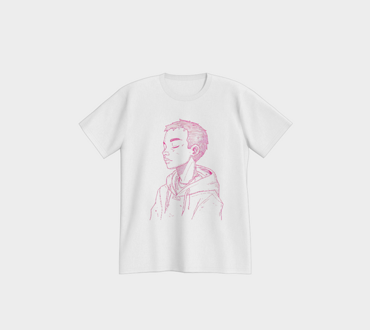 Thinking Boy graphic tee – Stylish urban wear with a digital artistic print, designed for casual and trendy outfits.