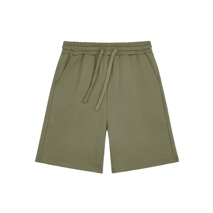 Sage Green Casual Sweat Shorts